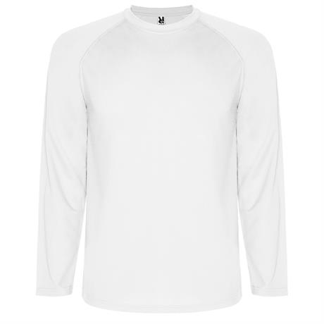 Спортивная футболка MONTECARLO L/S мужская, БЕЛЫЙ L