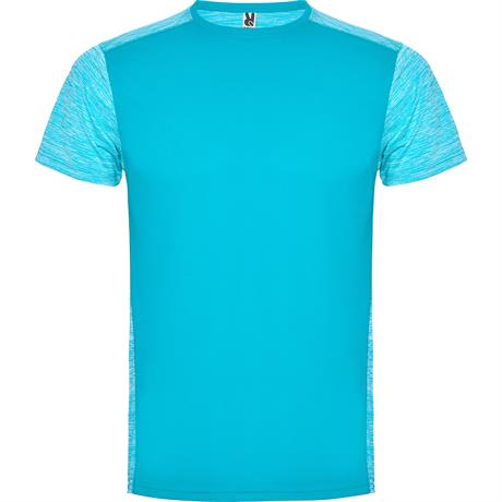Спортивная футболка ZOLDER мужская, БИРЮЗОВЫЙ/ПЁСТРЫЙ БИРЮЗОВЫЙ 2XL