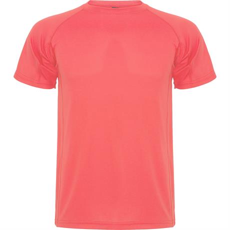 Спортивная футболка MONTECARLO мужская, КОРАЛЛОВЫЙ ФЛУОРЕСЦЕНТНЫЙ 2XL