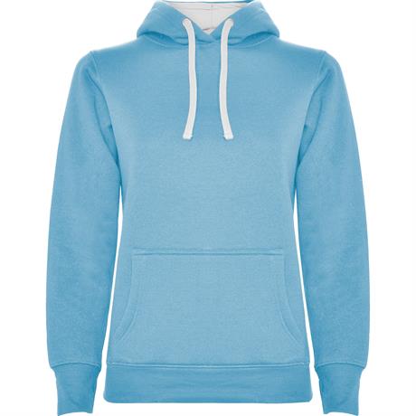Толстовка URBAN WOMAN женская, НЕБЕСНО-ГОЛУБОЙ/БЕЛЫЙ 2XL