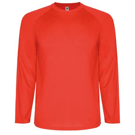 Спортивная футболка MONTECARLO L/S мужская, КРАСНЫЙ M