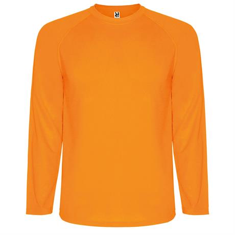 Спортивная футболка MONTECARLO L/S мужская, ФЛУОРЕСЦЕНТНЫЙ ОРАНЖЕВЫЙ M