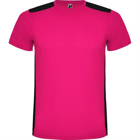 Спортивная футболка DETROIT мужская, ФУКСИЯ/ЧЕРНЫЙ XL