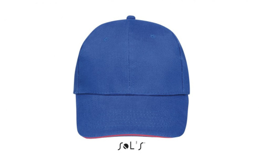 Бейсболка BUFFALO,Синий/ Неоновый корал