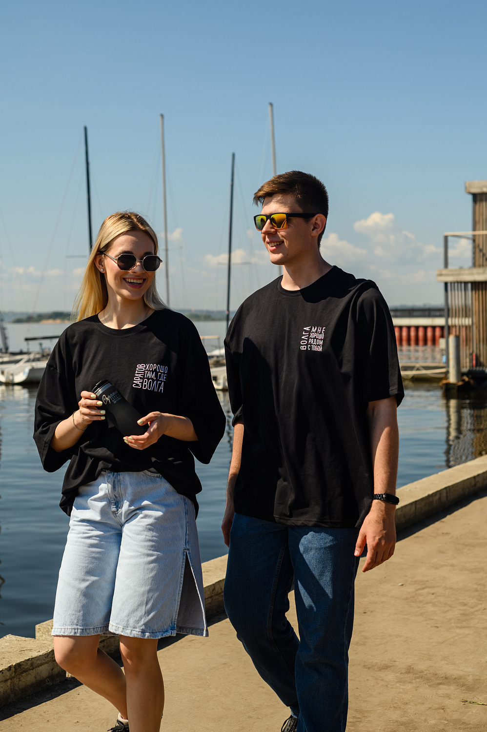 Футболка черная с вышивкой