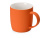 Кружка с покрытием soft-touch Dalgona, оранжевый