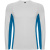 Спортивная футболка SHANGHAI L/S мужская, БЕЛЫЙ/КОРОЛЕВСКИЙ СИНИЙ 2XL